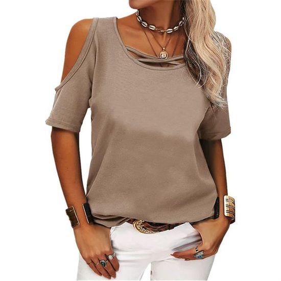 Débardeur Femme à Franges Et Col V - Top Bohème Sexy Pour Festivals Et Soirées