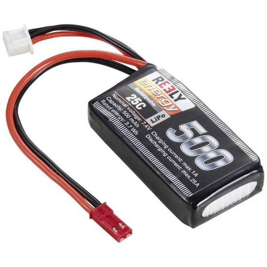 Batteria LiIon Per Modellismo Reely, 7,4 V 4000 MAh, 2 Celle, 15 C, Custodia Rigida, Attacco A T - 4