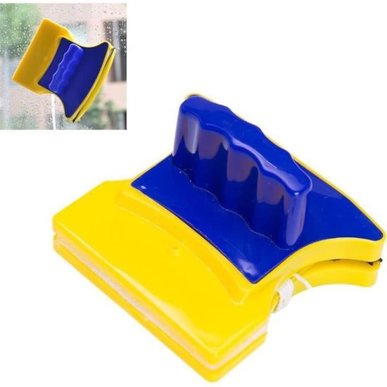 Adspow Nettoyeur De Vitres Magnétique Double Face - Outil Nettoyage Fenêtres 3-8 Mm Bleu