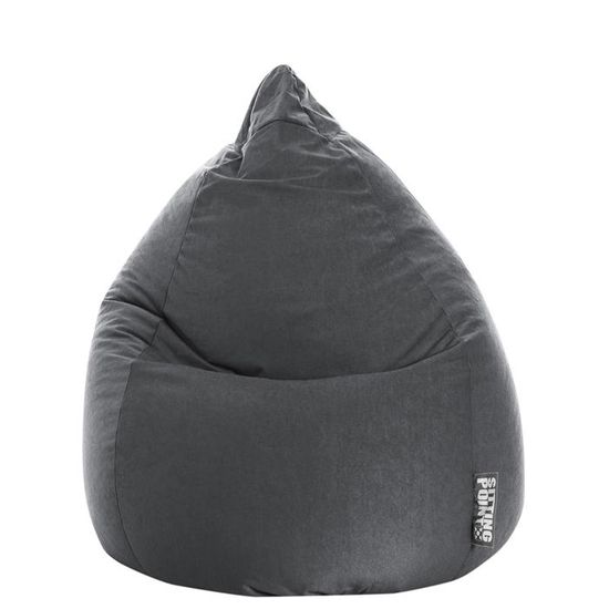 Pouf SITTING POINT Easy XL Gris Polyester 70x110 cm Intérieur Cdiscount Maison