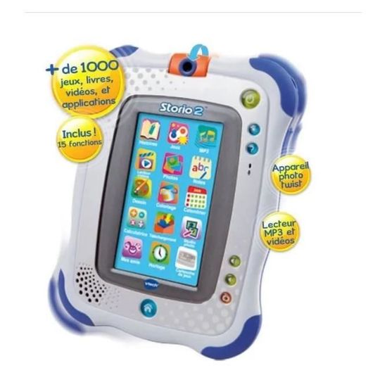 Tablette éducative VTech Storio 2 – Avec 3 Jeux – Pour Enfants De 3 à 9 Ans