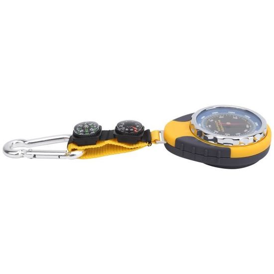 Altimètre Baromètre Portable – Prévisions Météo, Thermomètre, Horloge – Pour Randonnée, Escalade, Montagne