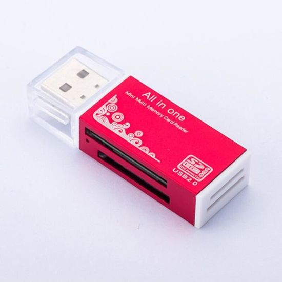 Lecteur De Cartes Interne USB 7-en-1 - Compatible SD, MicroSD, CF, MS... Pour PC De Bureau