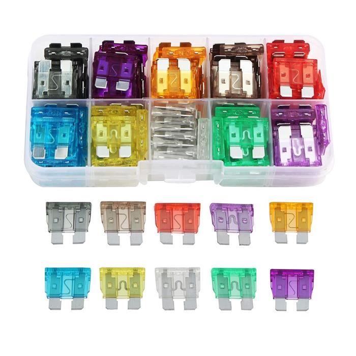 Kit De 120 Fusibles à Lame (micro, Mini, ATC, ATM) Pour Voiture/camion - Assortiment - Neuf Sous Emballage - Origine Chine