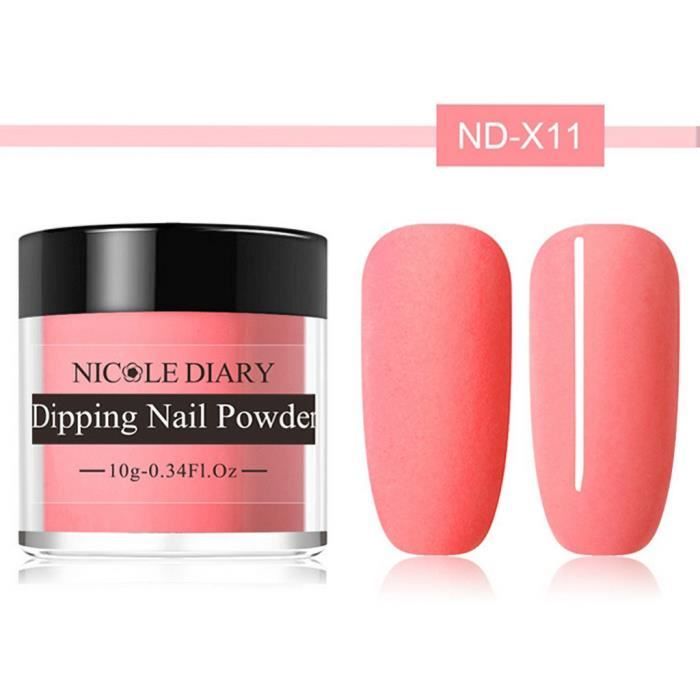 Vernis à ongle Dip Powder Nails Glitter 8 Color sans lampe Cure Natural gh4516