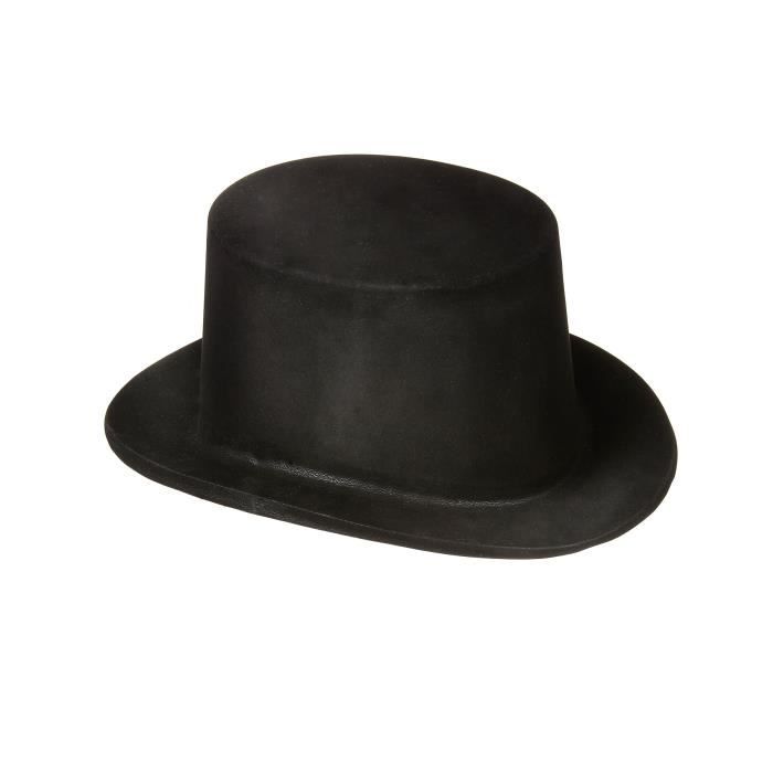 Chapeau haut de forme noir Adulte - 231807 (Taille Unique)