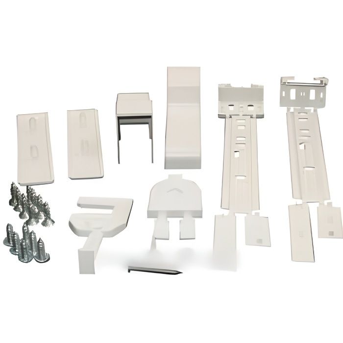 KIT DE FIXATION PORTE A GLISSIERES POUR REFRIGERATEUR BOSCH