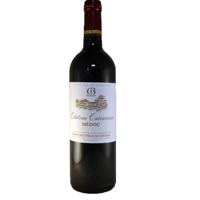 Château CARCANIEUX Cru Bourgeois 2012 AOP MEDOC CRU BOURGEOIS -Vin rouge de Bordeaux - 75cl