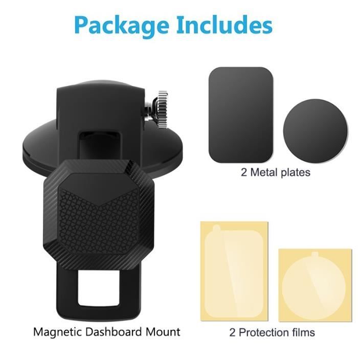 Support de téléphone à ventouse magnétique pour iPhone 11 Pro Nano Holder Pare-brise Tableau de bord Support de téléph -EZPTESA09510