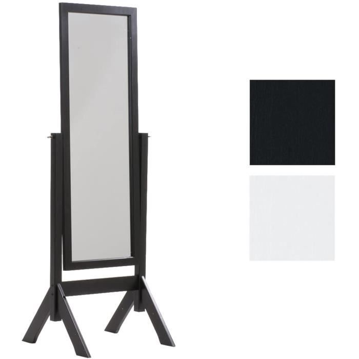 CLP Miroir sur Pied Elvis avec Ca e en Bois Miroir sur Pied pour Chambre Design Rustique Miroir Inclinable avec Une Hauteur 13