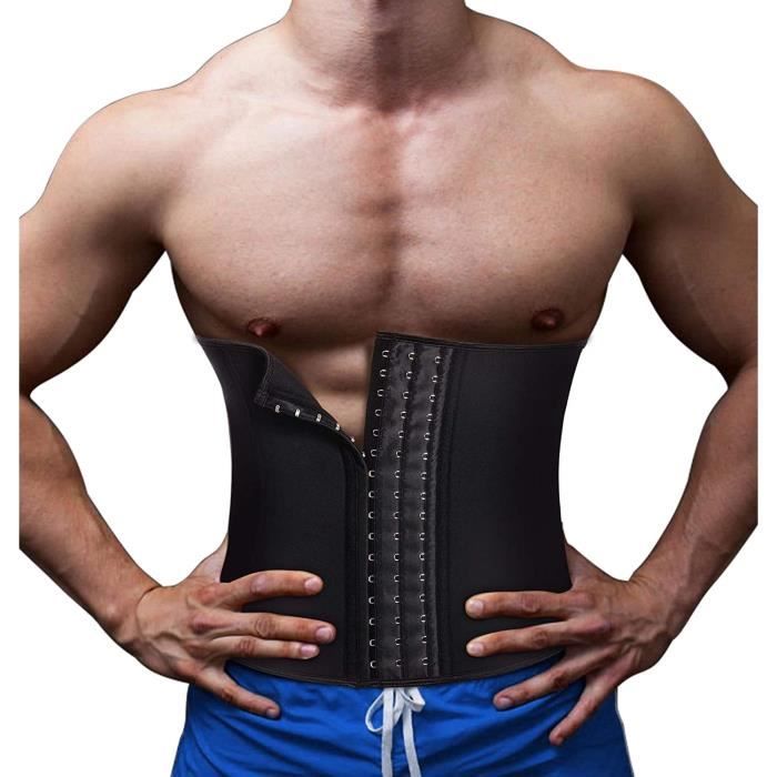 Junlan Ceinture de Sudation Abdominale pour Homme Minceur Gaine Amincissante Ventre Plat Invisible, Soutien du Dos114