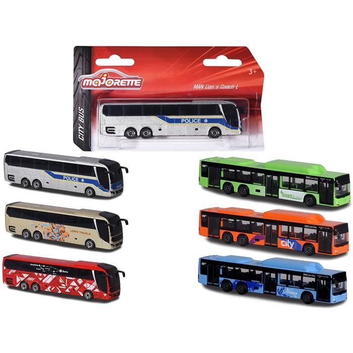 Majorette 212053159 City Bus - Jouet Voiture avec Roue Libre et Suspensions - Carrosserie Métal - 13 cm - pour Les Enfants à par,29