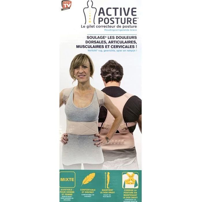 2 x Active Posture - Le gilet corrector de posture