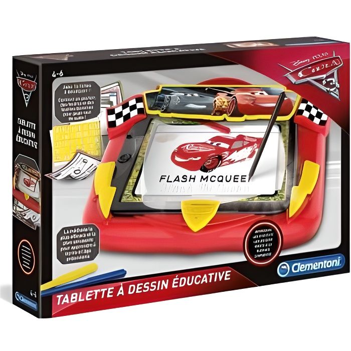 Cars 3 Tablette a dessins educative 4-6 ans - Pupitre lumineux Disney