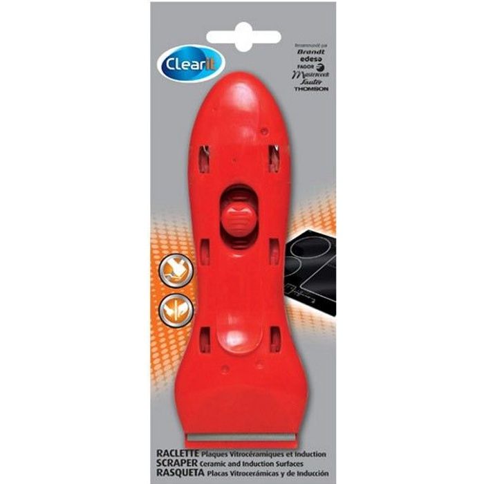 Raclette PVC pour plaques vitrocéramiques et induction