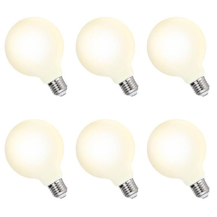 Grosse Lampe LED Edison Ampoule Globe G95 LED E27 6W 600Lm Blanc Chaud 3000K Éclairage Omnidirectionnel 220V-240V