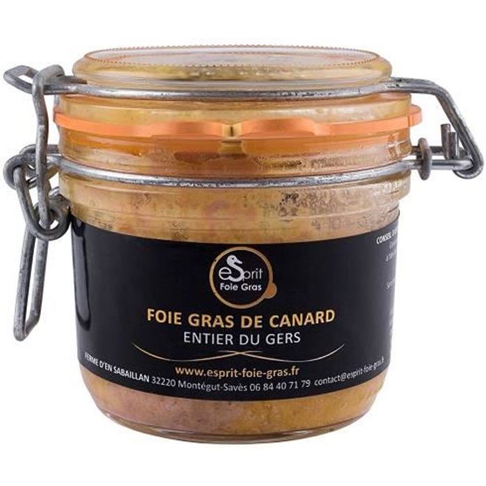 ESPRIT FOIE GRAS Foie gras de canard entier du Gers - 180 grs - 180g - 0001