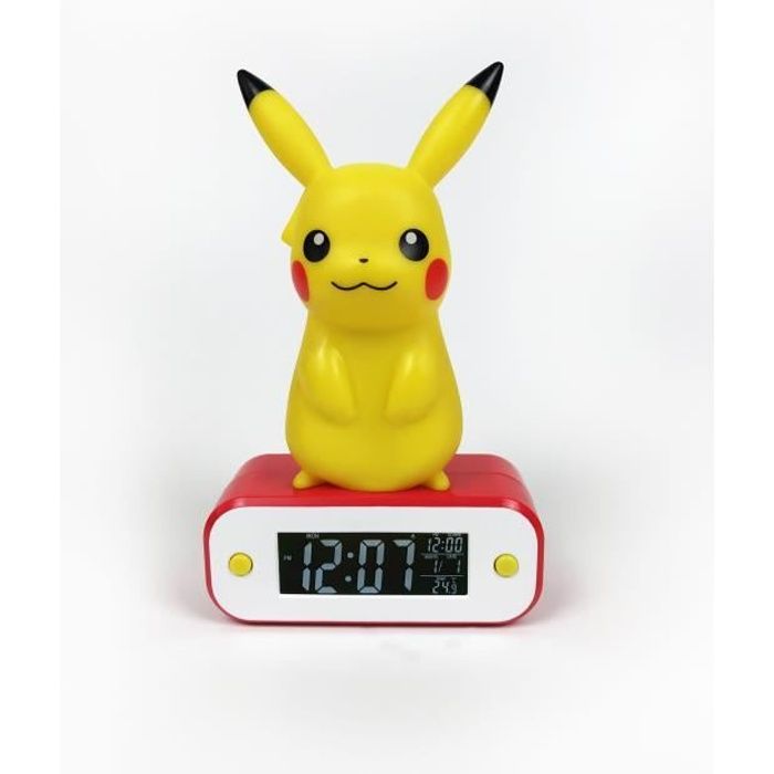 TEKNOFUN - Figurine Pikachu lumineuse - fonction heure et réveil