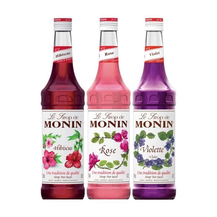 Assortiment Monin Fleurs (pack 3x70cl)