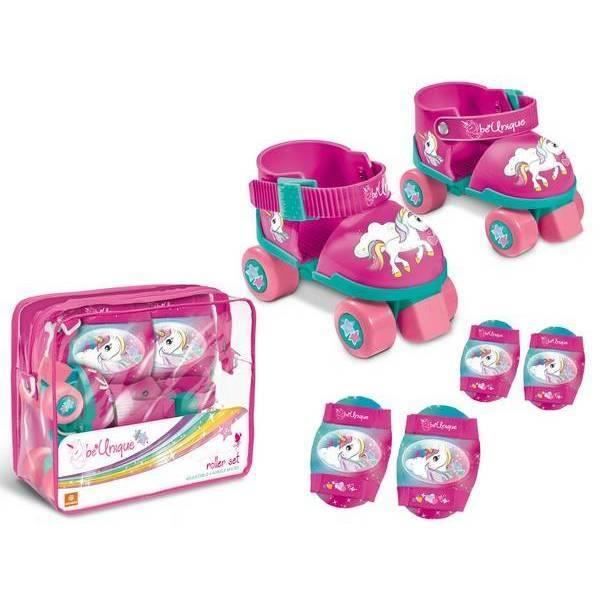 MONDO Set patins à roulettes + protections Licorne