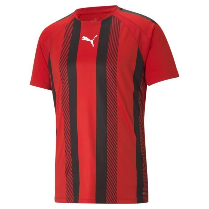 Maillot Puma Team Liga Striped - rouge/noir/blanc - XS