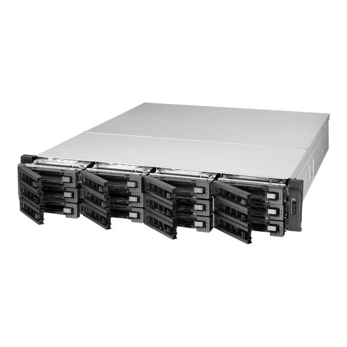 QNAP TVS-EC1280U-SAS-RP - Serveur NAS - 12 Baies - rack-montable - SATA 6Gb-s - SAS 12Gb-s