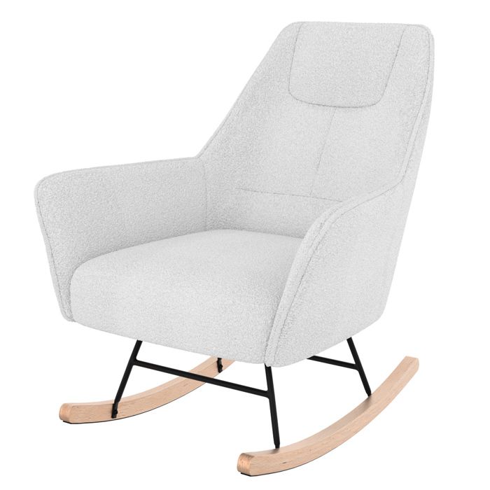 Rocking chair Shaun blanc