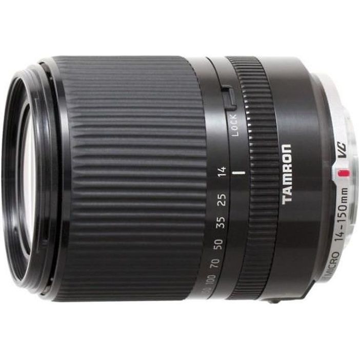 Objectif TAMRON 14-150mm F3.5-5.8 Di III noir.