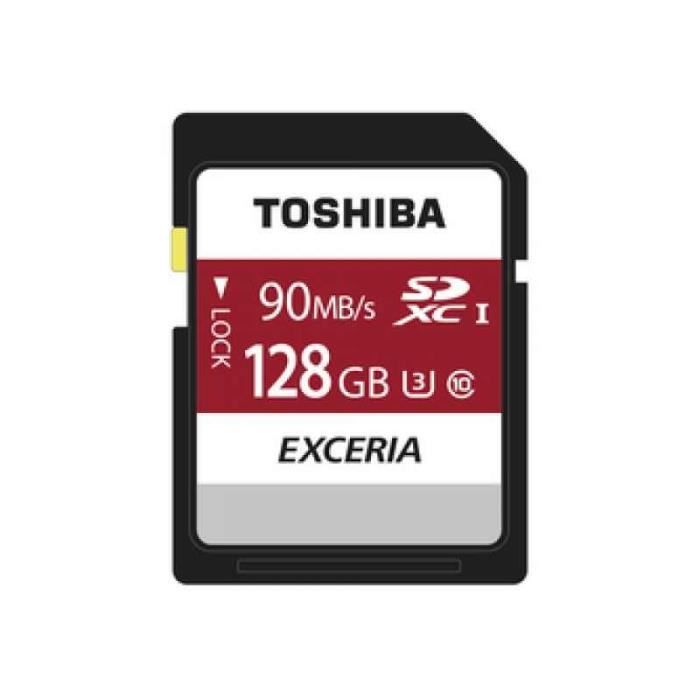 Toshiba EXCERIA N302 SDXC 128Go UHS-I Classe 10 THN-N302R1280E4