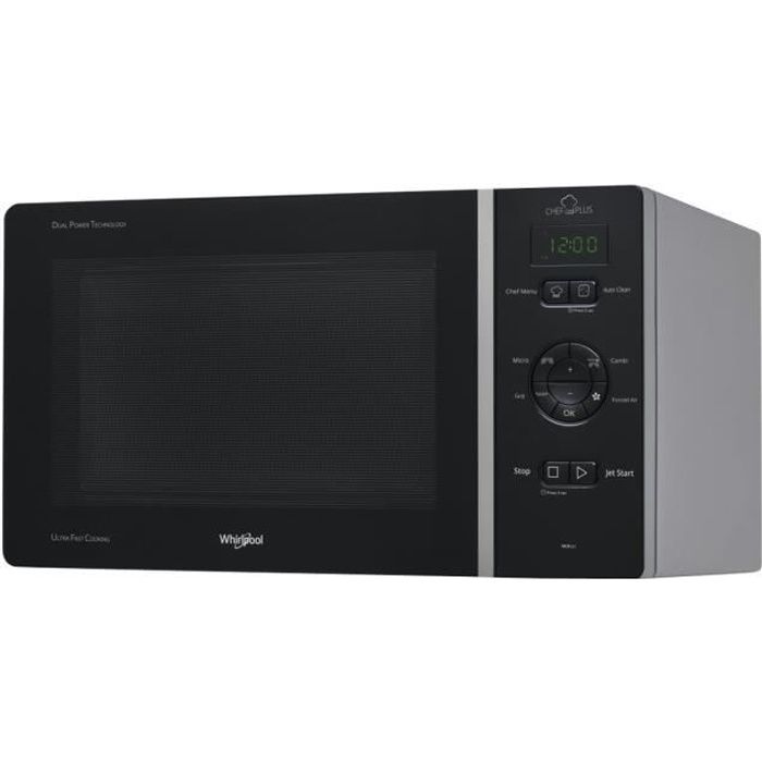 Whirlpool MCP 347 SL - Four micro-ondes combiné - grill - pose libre - 25 litres - 800 Watt - argenté(e)