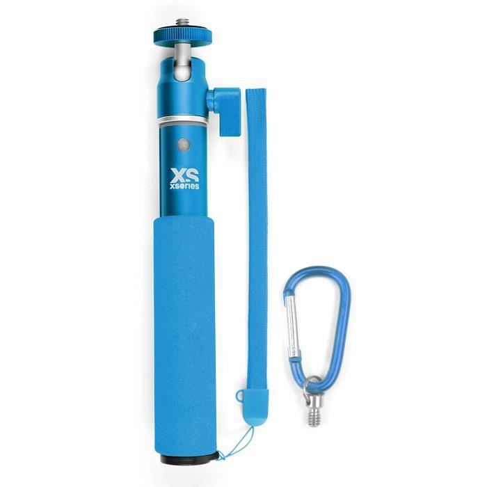 XSORIES Perche Télescopique pour Caméra U-Shot - 49 cm - Bleu