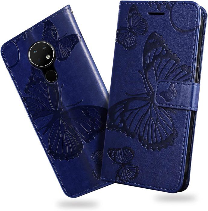 Étui Portefeuille Zanae Nokia 7.1 Bleu clair