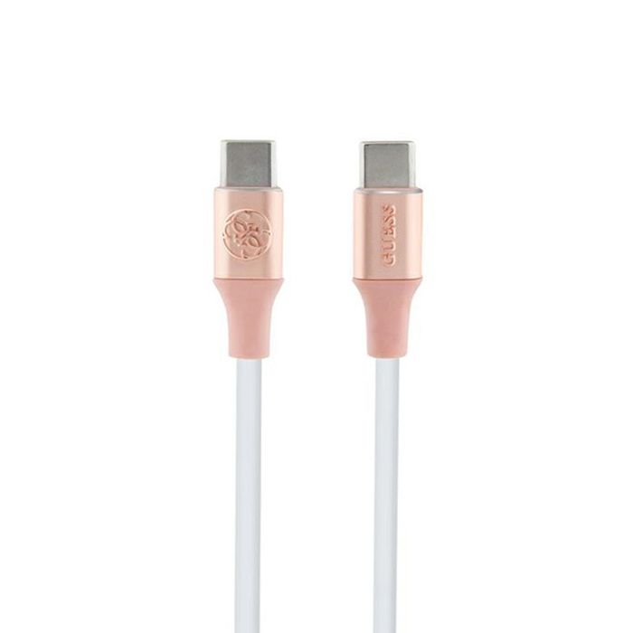 Guess Ebossed Logo Câble de charge rapide USB C vers USB C 1 5 or