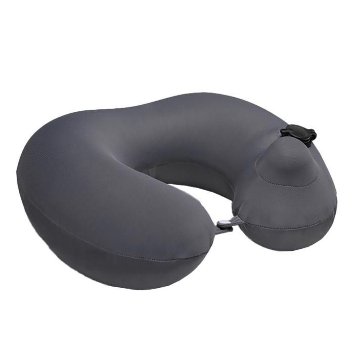 Oreiller De Voyage Gonflable En Forme De H - Avec Capuche - Léger Et Pliable - Neuf
