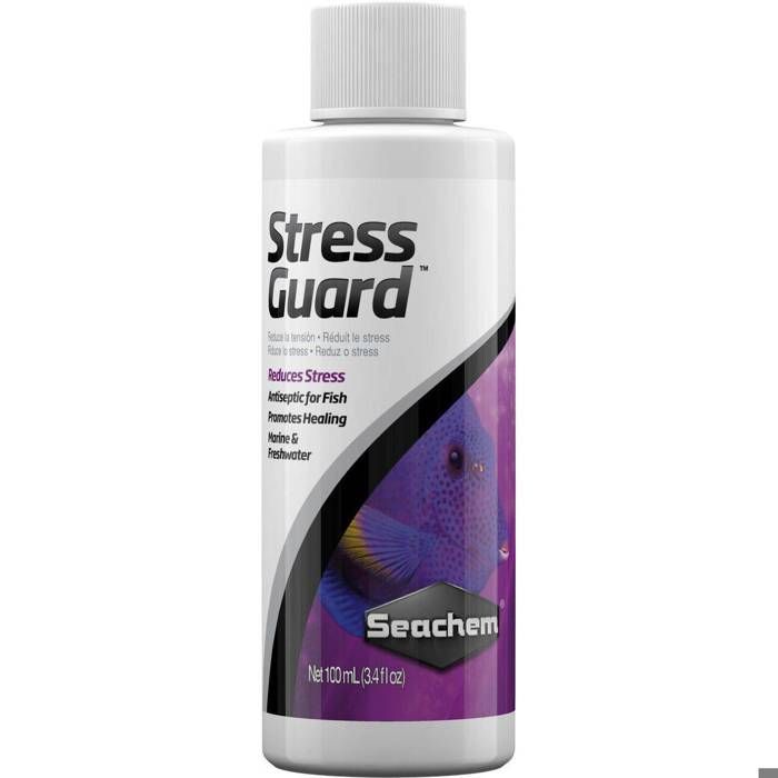 Meilleurs prix pour Accessoire pour aquarium - Seachem - Stressguard - 100 ml - Antiseptique - Cicatrisant