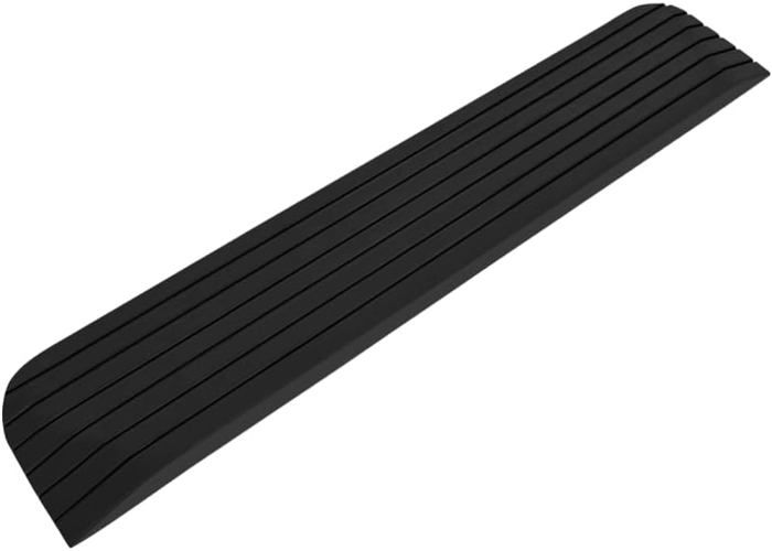 Rampe De Seuil Portable 100x10x3.5 Cm - Plastique, Antidérapante, Pour Trottoir, Garage, Fauteuil