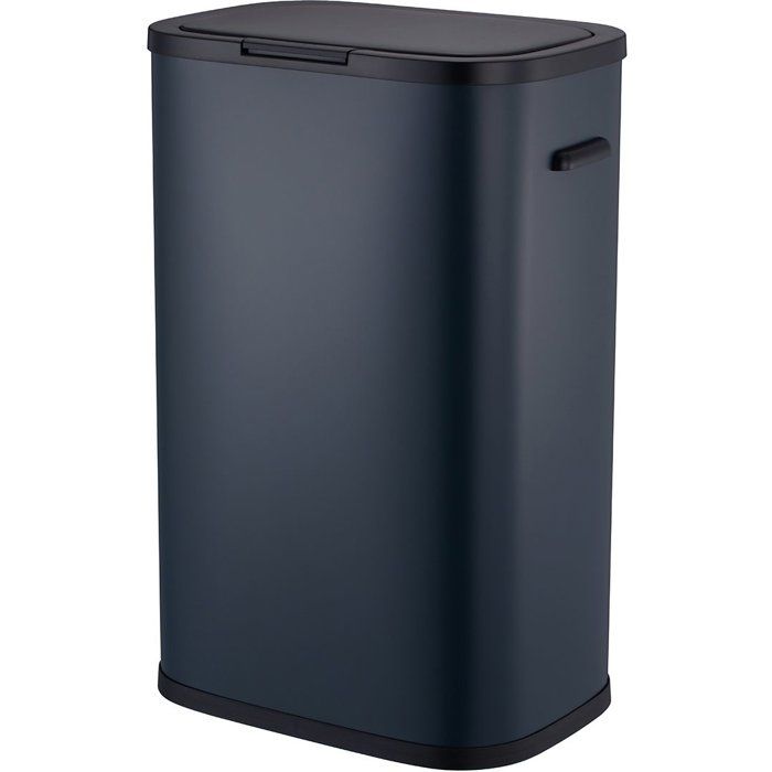 Kitchen Move Poubelle push inox PORTLAND gris 60L - vue 1