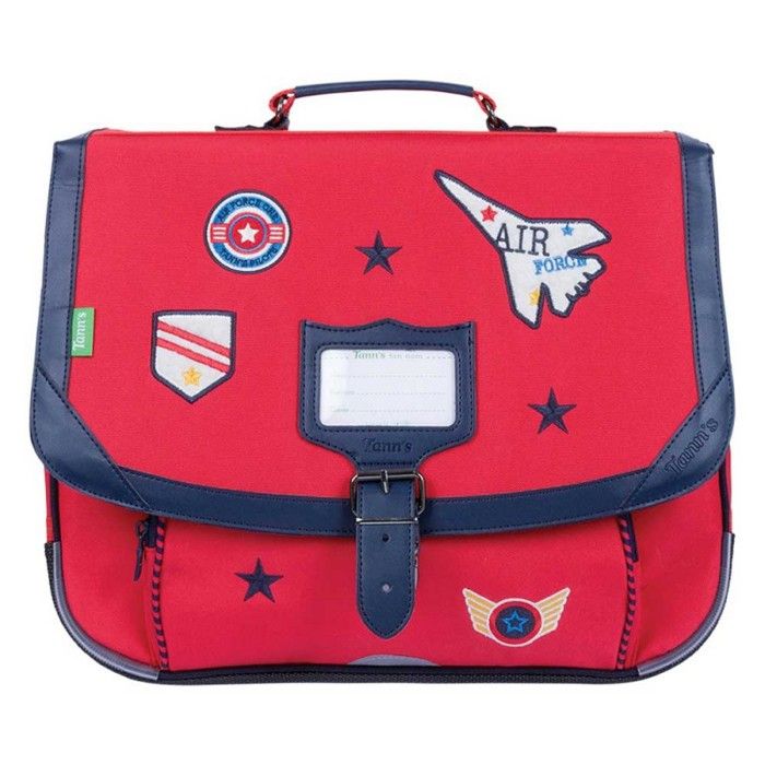 Cartable Tann's Antoine Rouge 38cm Enfant Bouteilles