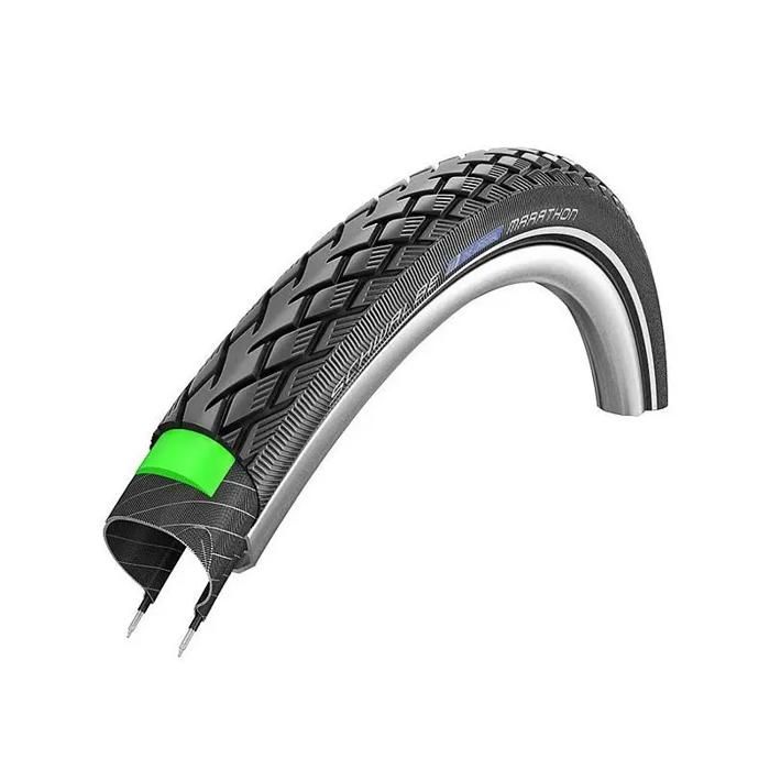 Pneu rigide Schwalbe Marathon Hs620 Per.gg Ad.eco - noir réfléchisant - Noir - 275x215