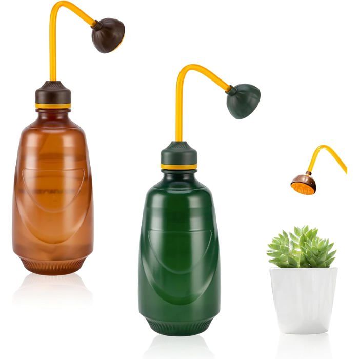 Arrosoir Plante Intérieur Qivine 224ml Silicone Doux - Arrosoir Bonsaï Précis Vert Avec Buse Inox