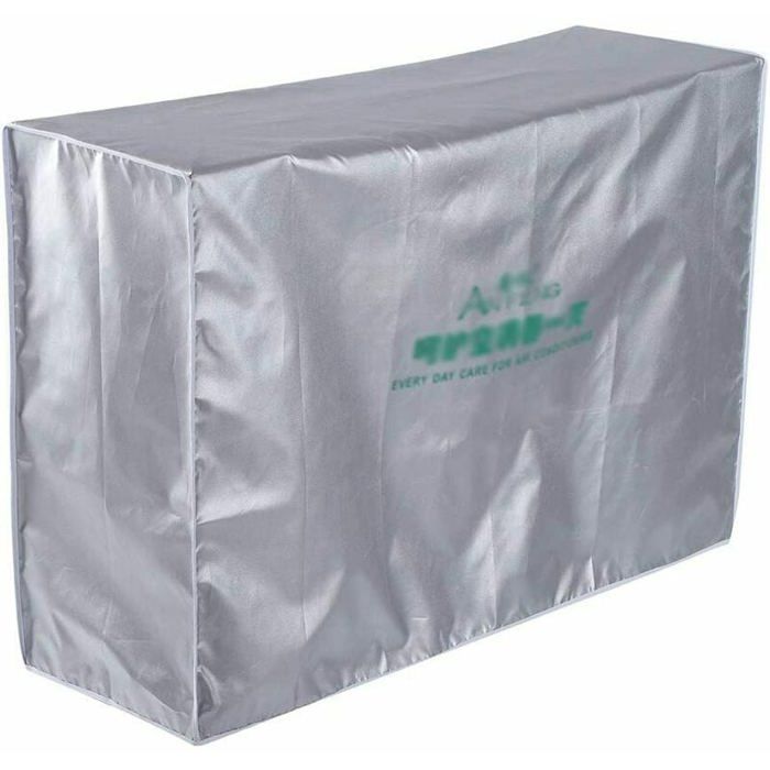 Housse De Protection Climatiseur Extérieur FINEVERNEK - Épaisse, Imperméable Anti-Pluie Neige Poussière, Résistante Soleil & Vent - Gris (86x32x56cm)