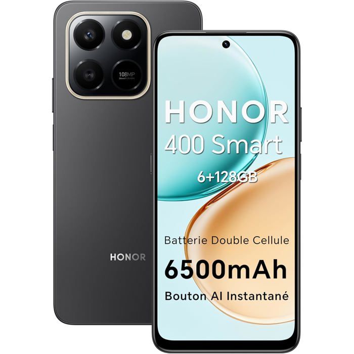 Smartphone HONOR 400 4G Dual SIM 6.77 108MP 128GB Noir Velvet