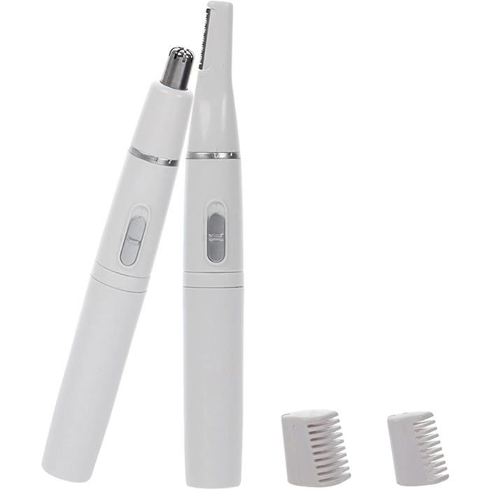 Tondeuse à poils de nez pour hommes et femmes tondeuse électrique 2 en 1 pour le nez les oreilles et les sourcils