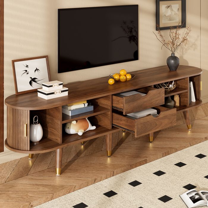 Table basse relevable - ELVMI - rangement intégré et étagère coulissante en MDF bois naturel 110 × 55 5 × 40 cm