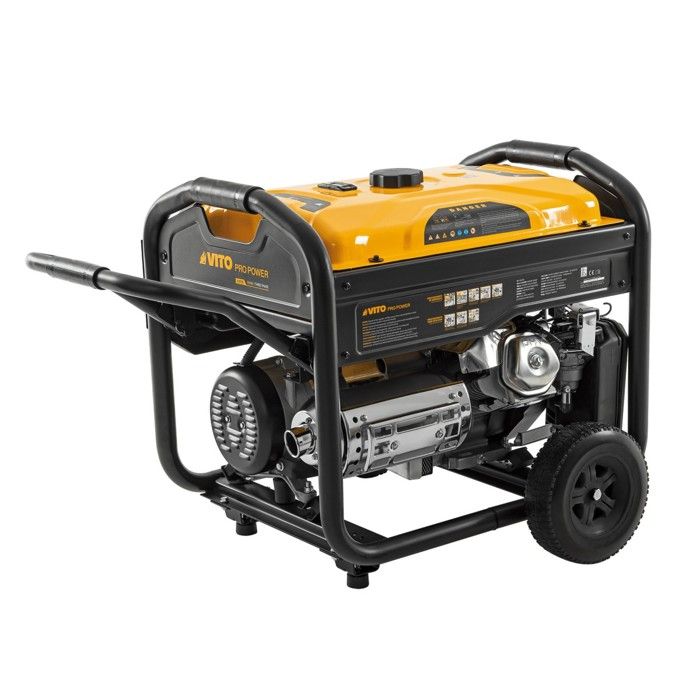 Groupe électrogène 8.0kVA 18CV 230V/400V Démarrage éléctrique / manuel AVR 25L Maison Chantier VITO