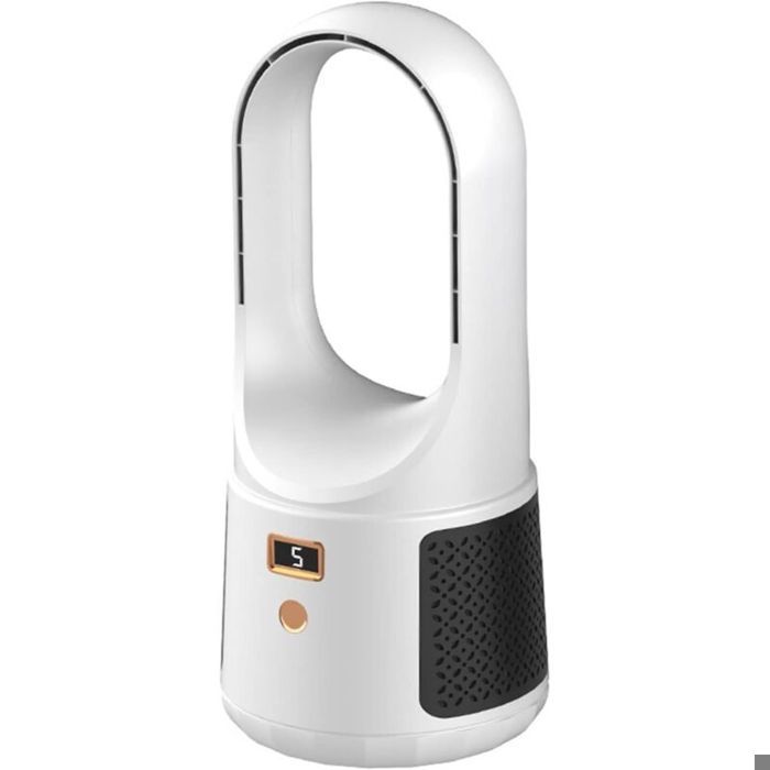 Ventilateur de table sans pales – Silencieux 6 vitesses – Rechargeable USB – Pour bureaux chambres camping