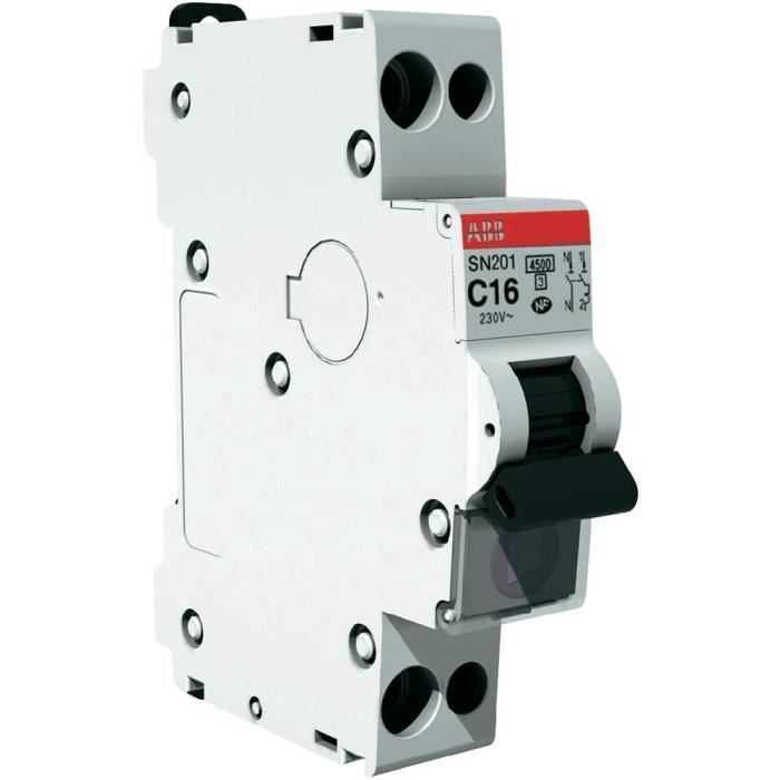 Combien De Watt Sur Un Disjoncteur 16a Disjoncteur phase neutre 16A ABB - Cdiscount Bricolage