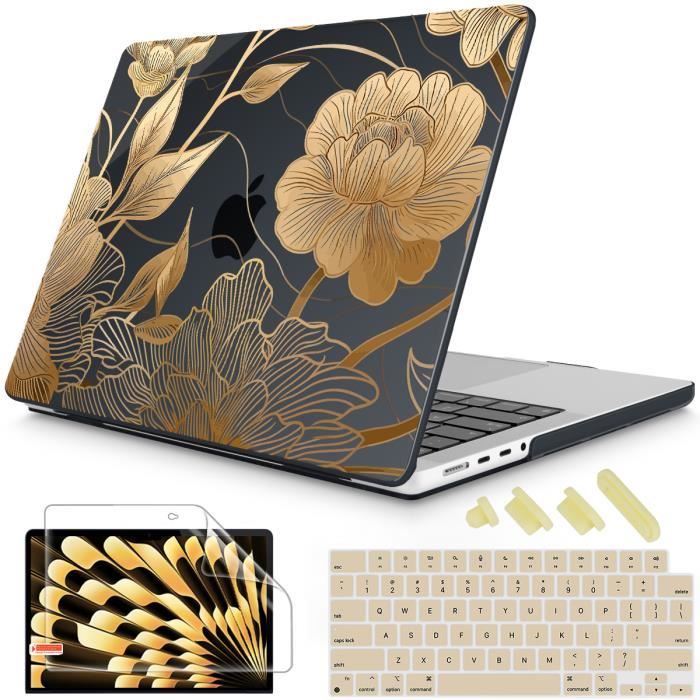 LCMOCICO Coque pour M4 MacBook Air 15" à écran Retina liquide et Touch