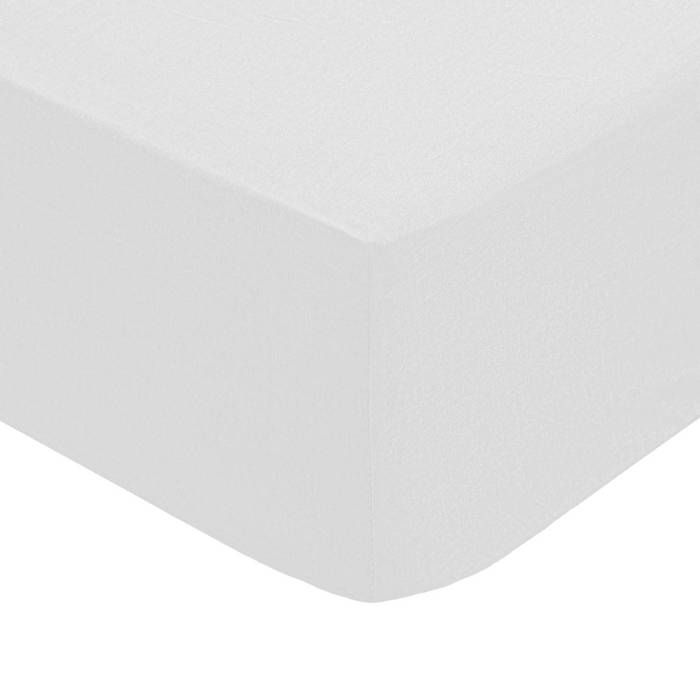 Drap-housse Landiha percale blanc 140x190cm - Atmosphera Créateur dintérieur Drap-housse Landiha percale blanc 140x190cm - Atmosphera Créateur dintérieur