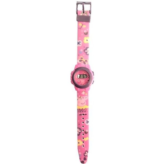 Montre Barbie Fille Montre Peppa Pig Enfant Cadran Pédagogique